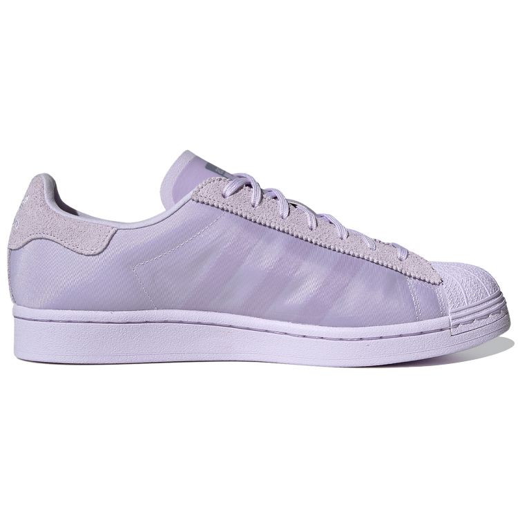 Adidas Originals Superstar Synthetic Leather Retro Casual Low-Top Sneakers Unisex Sneakers Purple FZ5216