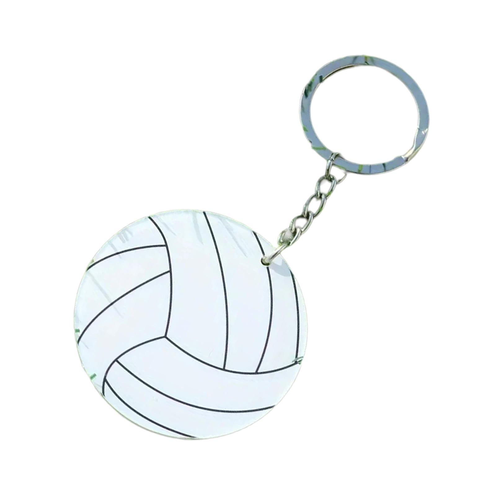 

Маленькие волейбольные брелоки Спортивные декоративные подвески Украшение для ключей Акриловая текстура для рюкзаков, спортивных сумок и кошельков C