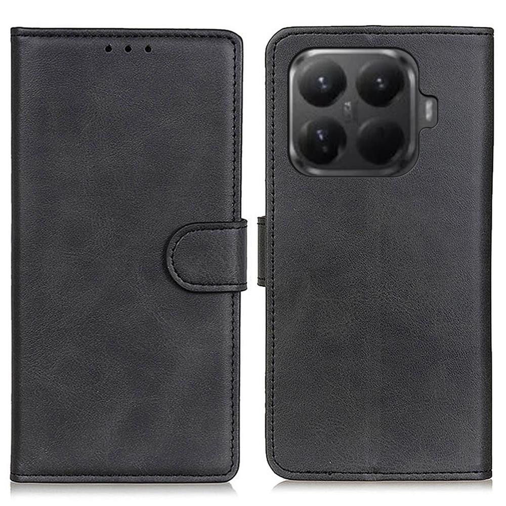 For Xiaomi 15T Pro Case Cowhide Texture Leather Wallet Stand Phone Cover