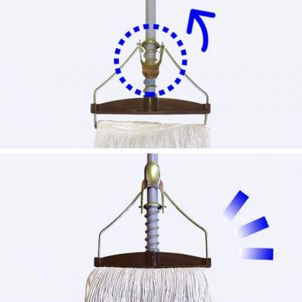 Azuma Wet Mop Spring Mop 15XL Wiping Width 24cm Handle Length 123cm Thread Twist Resistant New-Broenie N-BR244