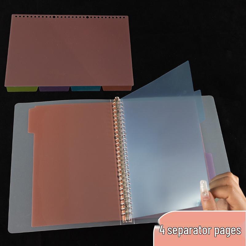 Loose-Leaf Binder Dividers: A4, B5, A5 Plastic Index Pages with 26, 20, or 30 Holes