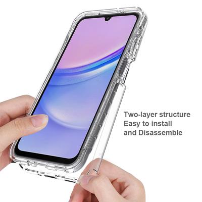 Etui dla Samsung Galaxy A16 5G/A16 4G TPU+PC 2 w 1 Odporne na upadki Przezroczyste Etui na Telefon