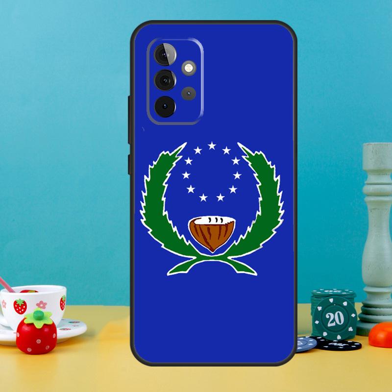 Pohnpei Ponape Flag Case For Samsung Galaxy A25 A54 A34 A14 A52 A32 A12 A13 A33 A53 A15 A16 A36 A56 A26 A05 A35 A55