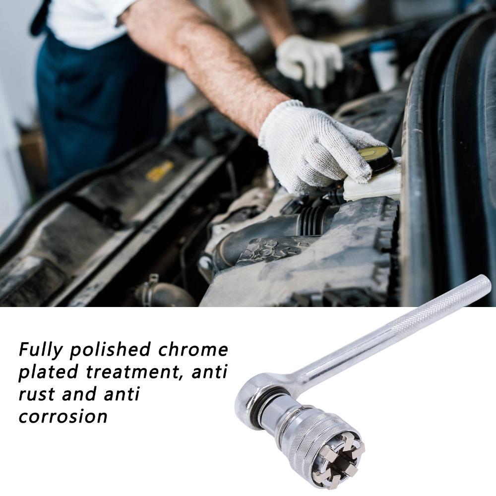 Chrome Vanadium Steel Adjustable Socket Wrench Ratchet Socket Wrench  Maintenance Work