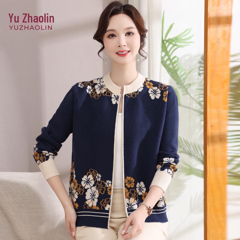 YUZHAOLIN Women s Round Neck Knit Cardigan Top XL