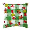 Christmas Happy Throw Pillow Cover, 18 X 18 Inch, Winter Holiday Cushion Cover Sofa Decor