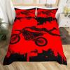 Jungen Motocross Bettbezug Motocross Fahrer Bettwäsche Set Motorrad Sportspiel Deckenbezug Motorrad Extremsport Bettdeckenbezug