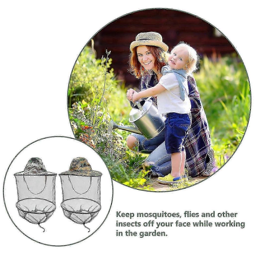 Gauze Sun Hat Net Caps Compatible with Mosquito Protection Fishing Head 10Pcs