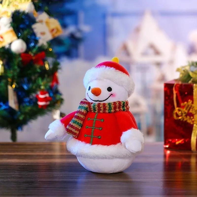 17/21/31cm Christmas Snowman Doll Christmas Supplies Snowman Decoration Doll Children Holiday Gift