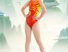 Yingfa Girls' Competitive Swimsuit: Chlorine-Resistant, Quick-Dry, One-Piece for Medium/Large Children
