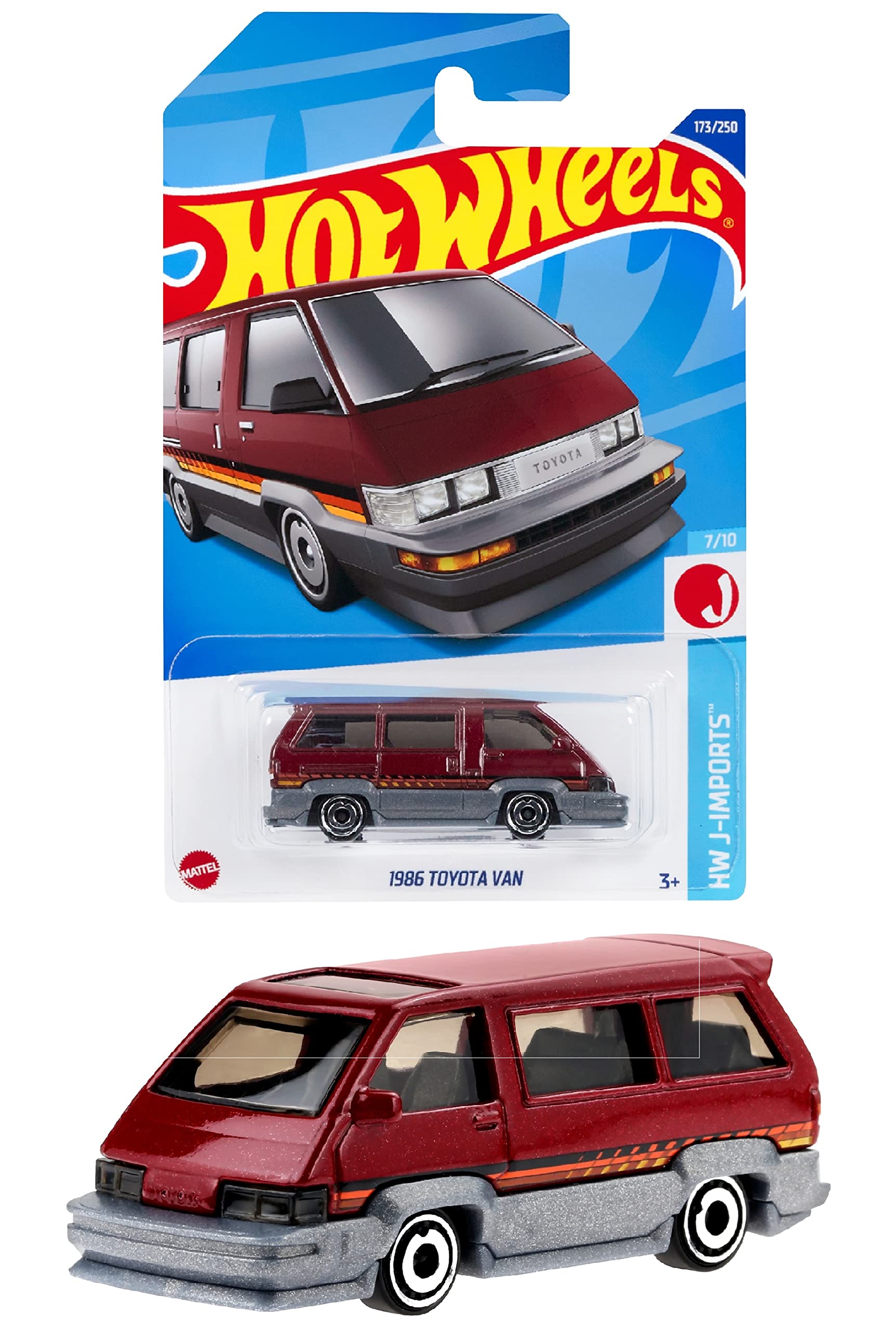

Hot Wheels Basic Car 1986 Toyota Van и HHF39 [3 вверх] красный