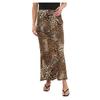 I Saw It First Womens/Ladies Leopard Print Satin Maxi Skirt