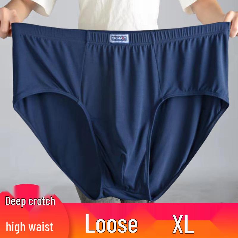 Herren Übergröße Modal Dreiecksslip mit hohem Bund - Extra Groß, Locker, Atmungsaktiv, Bequeme Sommerunterwäsche
