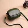 Mini Women's Bag 2025 New Fashion Retro Leather Texture Small Round Bag Shoulder Messenger Bag