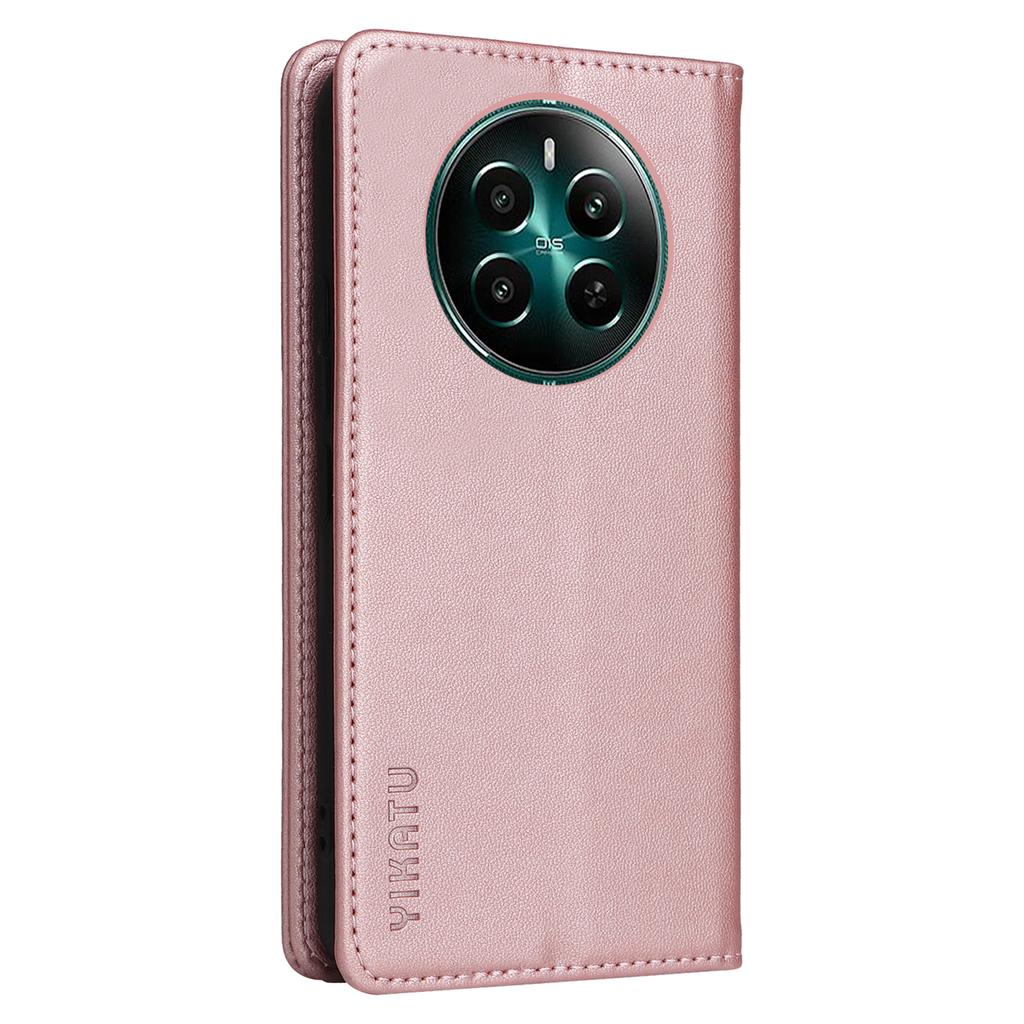 YIKATU YK-001 For Realme Narzo 70 5G/Narzo 70 Pro 5G/P1 5G/12 4G/12+ 5G Case Stand Leather Phone Cover Strong Magnetic Closure