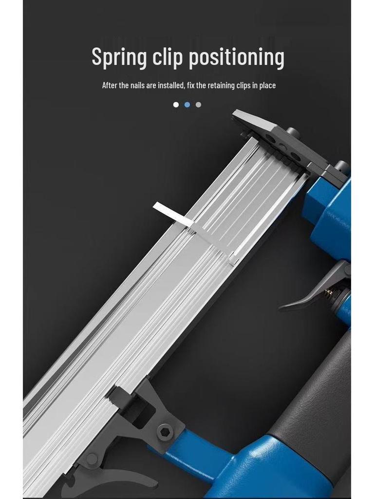 Powerful Pneumatic F30 Brad Nailer - No Jam, Continuous Fire for Woodworking