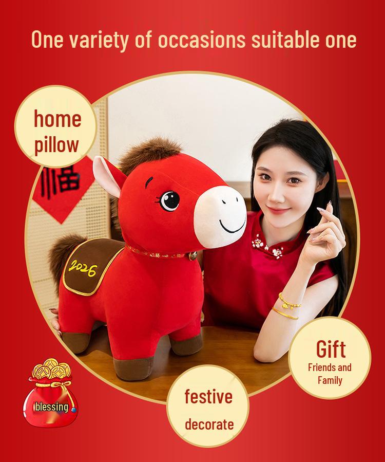 2026 Year of the Horse Fortune Plush Mascot - New Year Gift Series Rag Doll