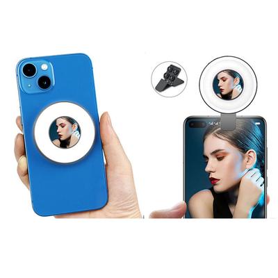 Anneau lumineux LED magnétique à clip pour smartphone, rechargeable, compatible avec les téléphones Android Magsafe, iPhone 12, 13 et 14