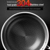 Kangbach 304 Stainless Steel Honeycomb Non-stick Wok