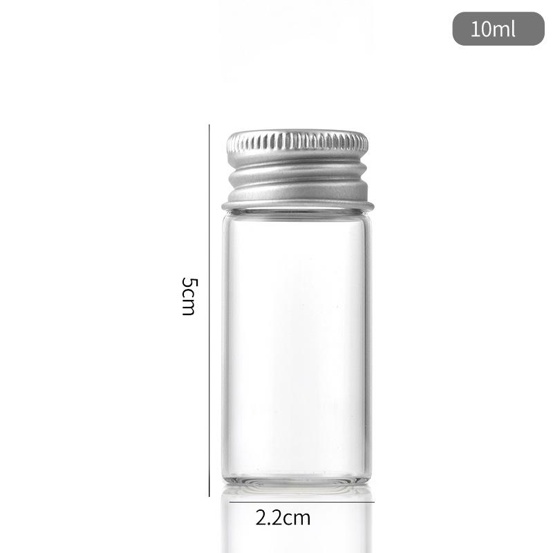22 Silver Aluminum Cap Ink Bottle - Liquid/Powder/Pill/Candy/Drifting Bottle