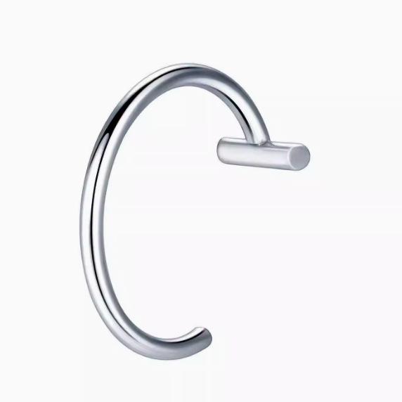 Titanium Steel Lip Stud Sticker: Trendy Fake Piercing Ring for Men & Women - Cool Disco Jewelry Accessory