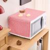 Polyester Cotton Plaid Microwave Dust Cover Single Door Refrigerator Cover Double Door Refrigerator Drum Washing Machine Cover