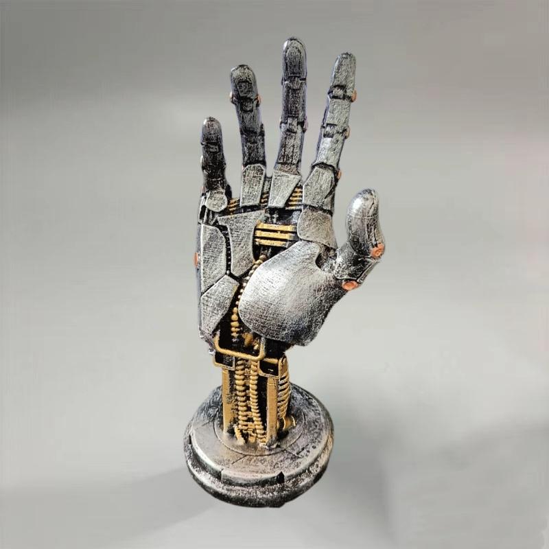 In Stock Cyberpunk Mechanical Arm Ornament Asura Game Controller Bracket Ring Bracelet Desktop Bracket Photo Background Toys