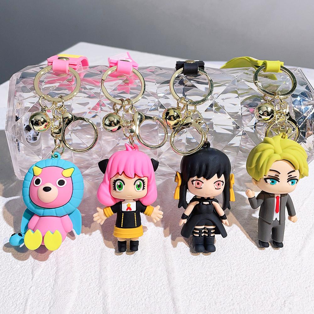 Adorable Spy Family Keychain Anya Figurines Silicone Model American Style Gift