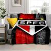 Pau-lo Fc Emblem Printed Throws Blanket Soft Flannel Blankets for Couch Bed Gifts for Men Women Picnic Blanket Christmas Gifts