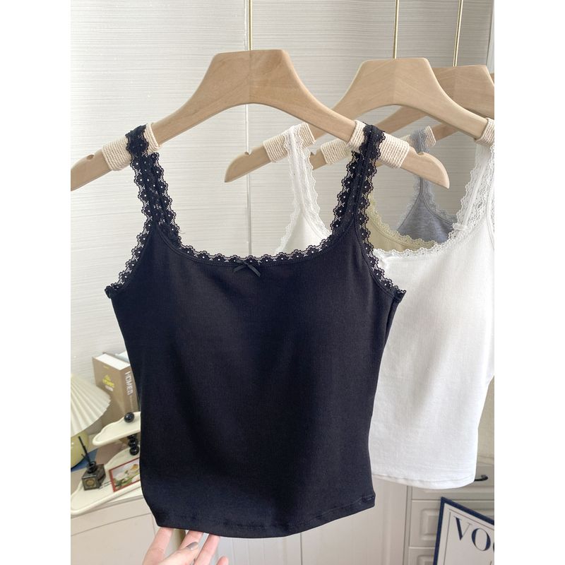 

U-образный бюстгальтер-слинг для красоты спины, цельное базовое нижнее белье, весенне-летний жилет с подкладкой, женская верхняя одежда, облегающие топы Black Free size (45.00 kg-62.50 kg