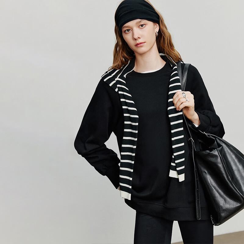 Chuyu Women's Oversized Slit Hem Sweatshirt