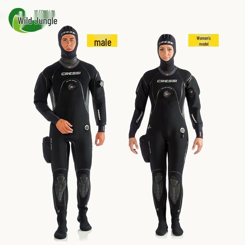 Unisex 4mm Thermal Diving Drysuit M