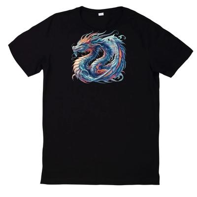 Koszulka Fantasy Smok Magiczny Smok Motyw Bawełna