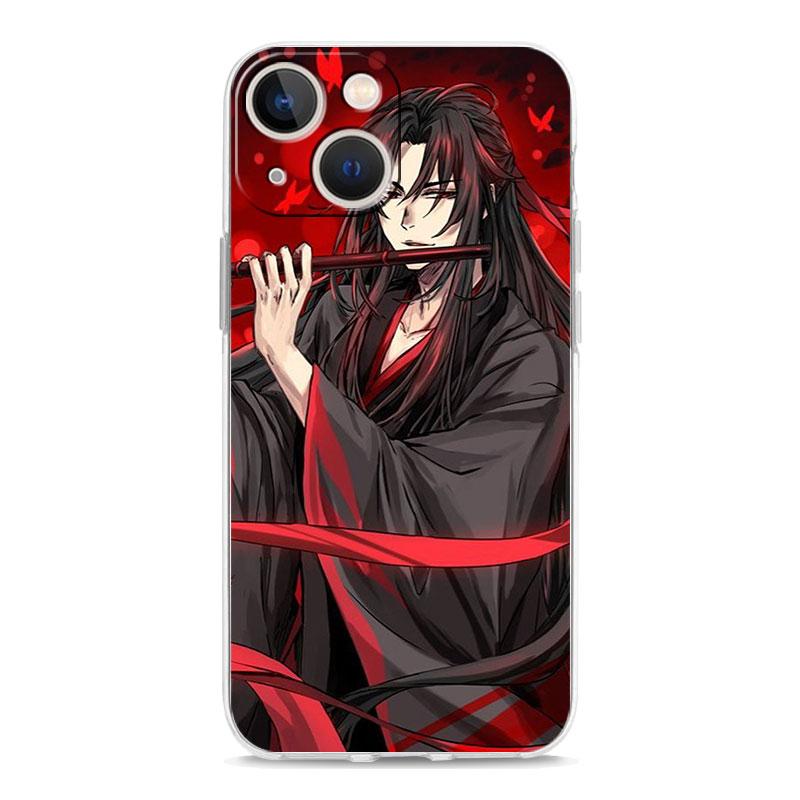 Luxus-Telefonhülle für iPhone 15 14 13 12 11 Pro Max XS X XR 7 8 Plus Soft Clear Stoßfeste Hülle Anime Mo Dao Zu Shi Wei Wuxian
