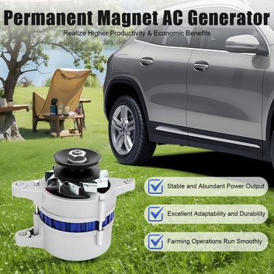 Permanent Magnet Alternator Synchronous Generator 1200W 12V Low RPM AC Pure Copper Charging PMA Permanent Magnet Alternator