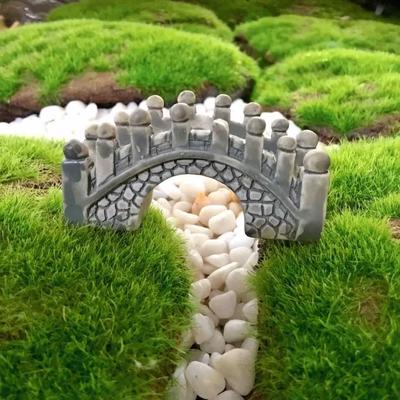 Ponte ad Arco Muschio MicropaesaggioMateriale Succulento, Articoli Decorativi e Ornamenti per Piante in Vaso
