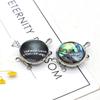 Natural Abalone Shell Pendant Necklace Connection Buckle Jewelry Circular Shape Choker Necklaces Trendy Elegant Gift Ideas Jewelry