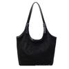 2025 New Korean Large-capacity Lamb Retro Fashion Solid Color Simple Handbag Crossbody Shoulder Bag