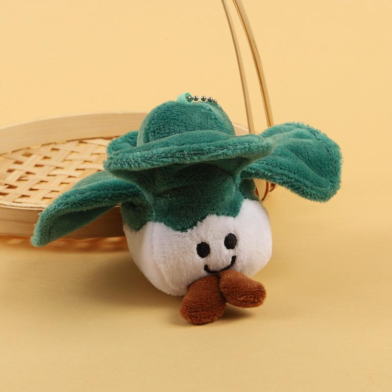 British Jelly Fun Vegetable Plush Toy Sports Ice Hockey Eggplant Pendant Boutique Plush Key Small Pendant