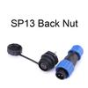 SP13 Waterproof Connector IP68 2/3/4/5/6/7/9 Pin Cable Connector Male/Female Plug Socket Nut/Flange/Docking Cable Wire Connector