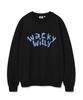 WACKY WILLY Typographic One-Point Sweatshirt Black