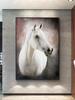 Black and White Horse Portrait Poster Print Canvas Painting Horses Running Animal Wall Art Picture for Farmhouse Room Home Decor