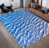 Beach Ocean Wave Design Ultra-Soft High-Density Microfiber Area Rug Perfect for Home Decor Bedroom Living Room Kids Playroom Mat
