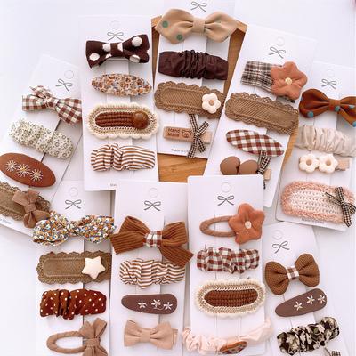 Color Café Otoño Dibujos Animados Princesa Pasadores Niña Niño Bebé Pinza para el Cabello Pasadores Accesorios Pinza para el Cabello Adorno para la Cabeza
