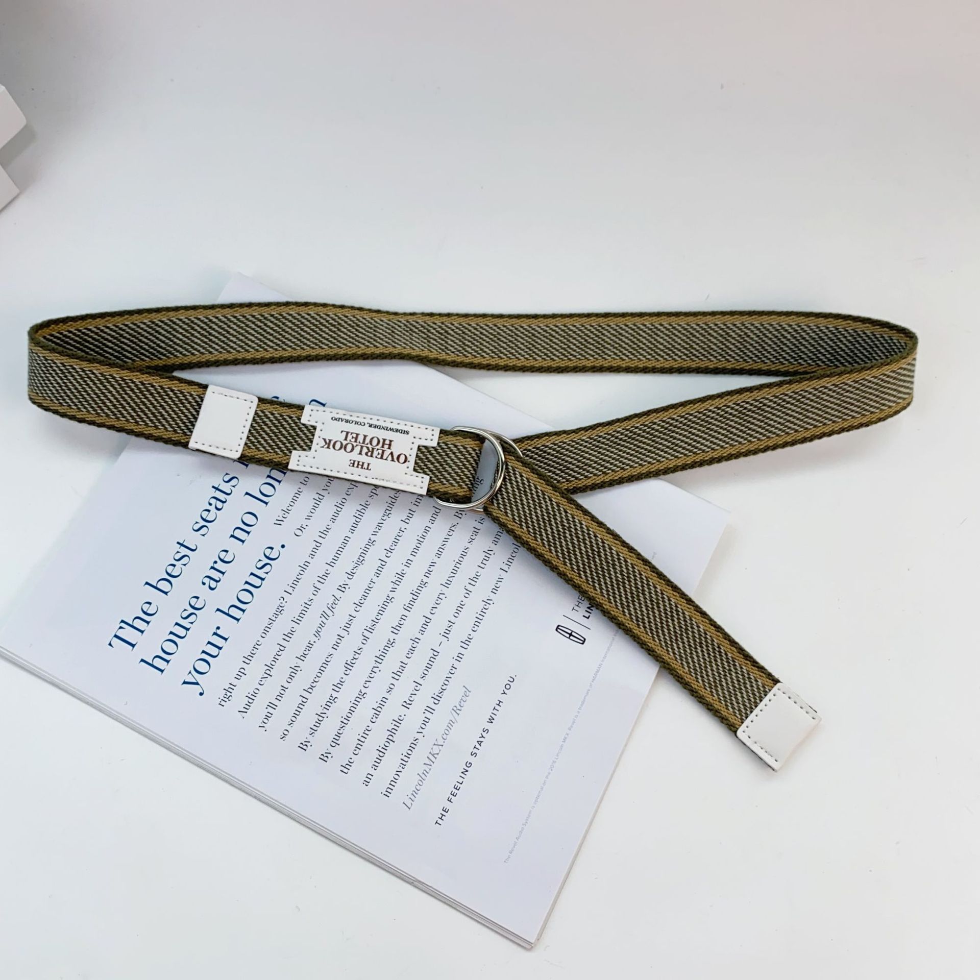 

Весенний холщовый ремень Женский стиль Деним с повседневным студенческим ремнем без пробивания N 108cm