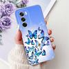 For Cover Oppo Reno12 Pro CPH2629 / Reno 12 5G CPH2625 Phone Case Colorful Flower Butterfly Lxuru Women Fashion Soft Siliocne