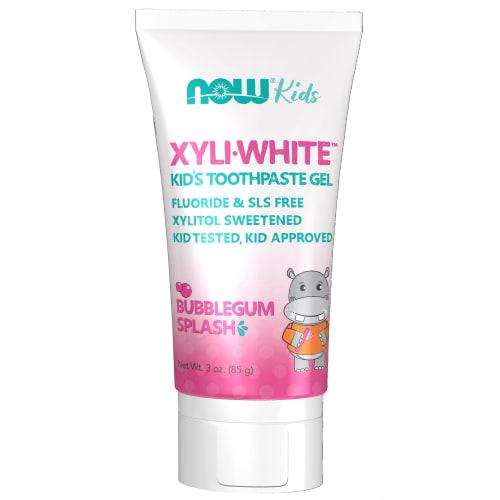 XyliWhite Bubblegum Splash Kids Toothpaste Gel, 85g/3 oz., Now Foods, 3 oz Gel, Ships Directly from Overseas