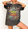 Pixar Toy Story Retro Group Graphic Tee Unisexs Oversized Vintage Tshirt Classic Cartoon Character Print Short Sleeve