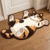 Anti-fouling Home Decor Carpet Non-Slip Cartoon Carpet Cute Cat-Shaped Area Rug  Living Rooms