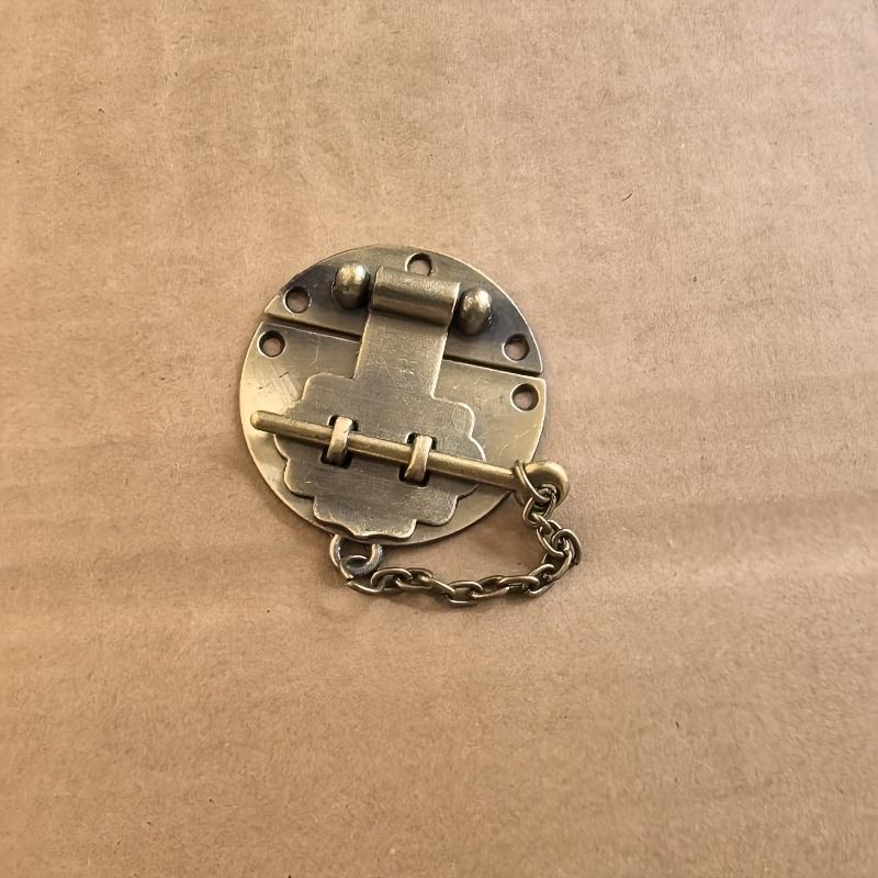 1PC Retro Style Alloy Buckle Lock - Durable Brass Colored Buckle for Jewelry Boxes, Gift Boxes, and Suitcases